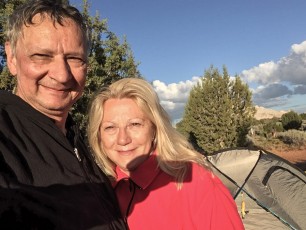 Nach einer Nacht im Zelt